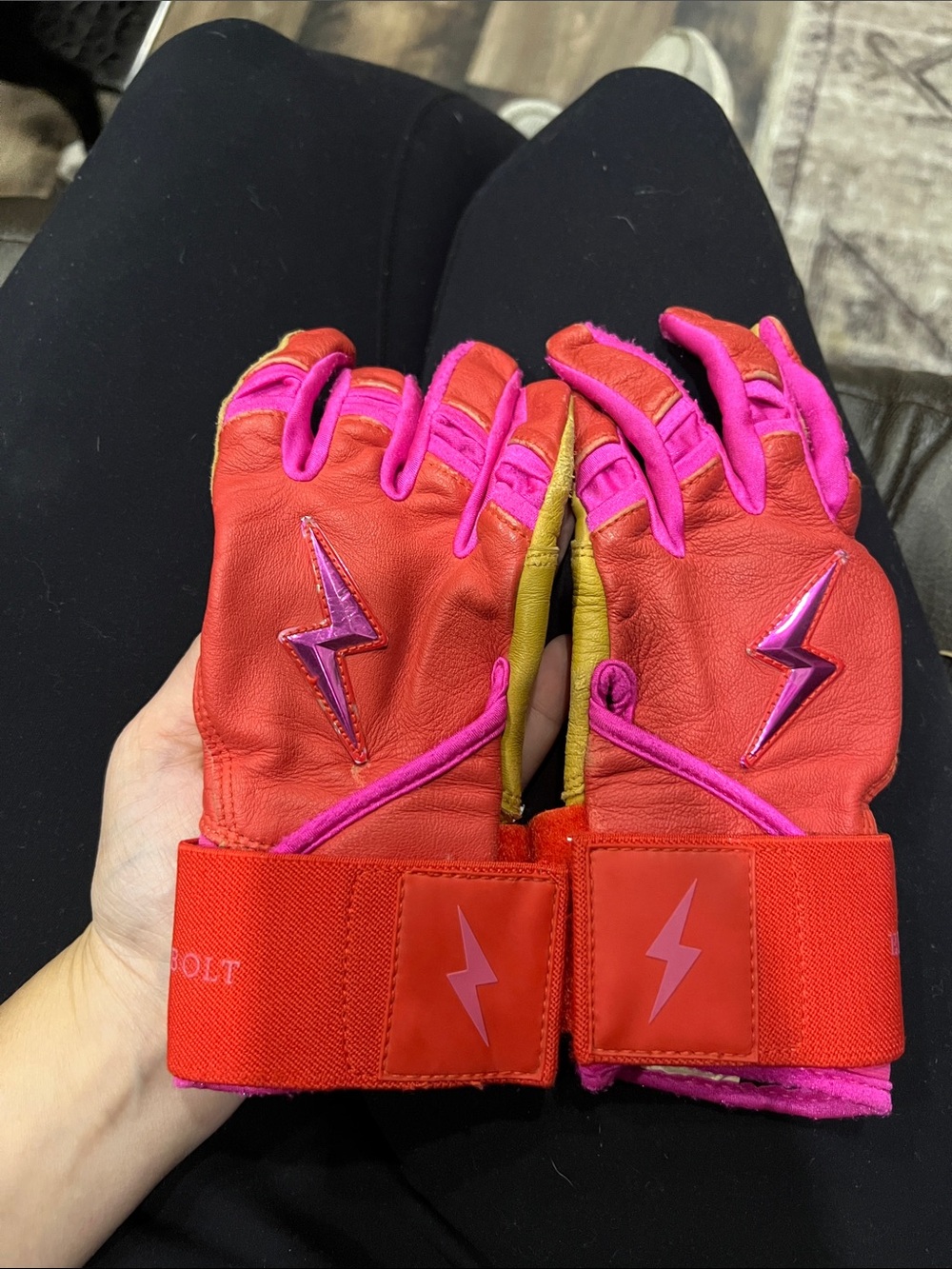 Bruce Bolt Harrison Bader Signature Batting Gloves Youth Small